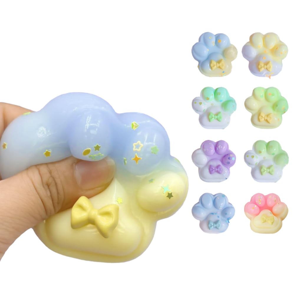 Amazon | [Gracewell] スクイーズ 肉球 猫の手【3点セット】スクイーズ